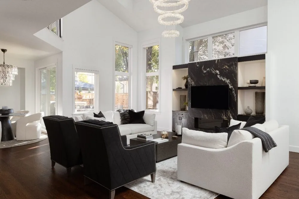 Living Room designed by Elle & Ivy Interiors — a completed Northwest Arkansas project