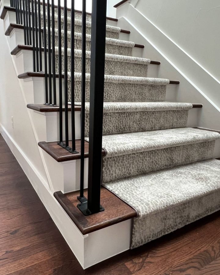 Staircase after renovation by Elle & Ivy Interiors